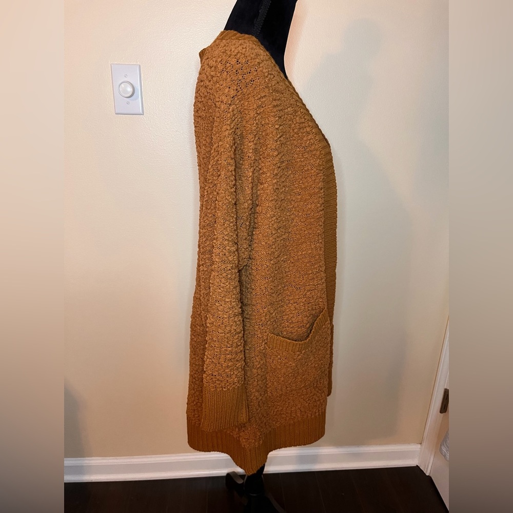 A-006 Zenana Premium open popcorn cardigan, XL